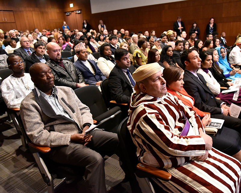 attendees of the naturalization ceremony held Oct. 27.