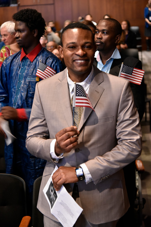 new u.s. citizen eugide kamonika