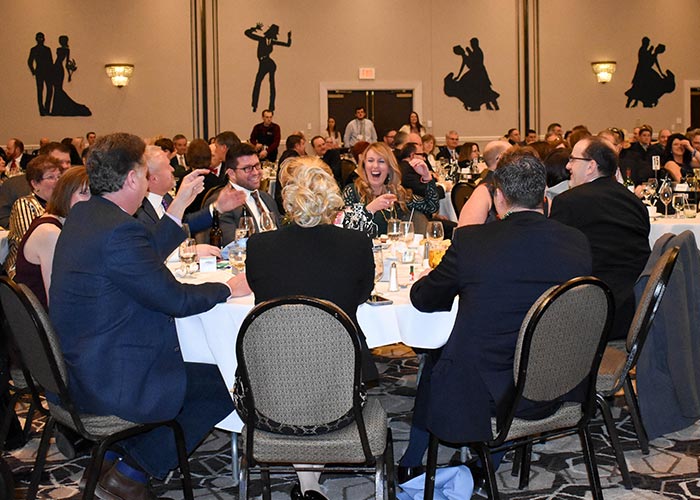 Guests at the 2017 Catholic Charities New Hampshire Mardi Gras Gala.