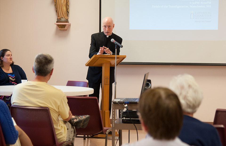 CCNH Director of Clinical Services, John Mahoney, speaking at a public session.